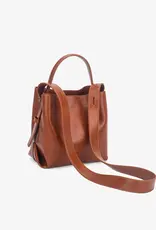 HVISK Handtas  'Molly Glossy Structure' - Brown Amber - Hvisk
