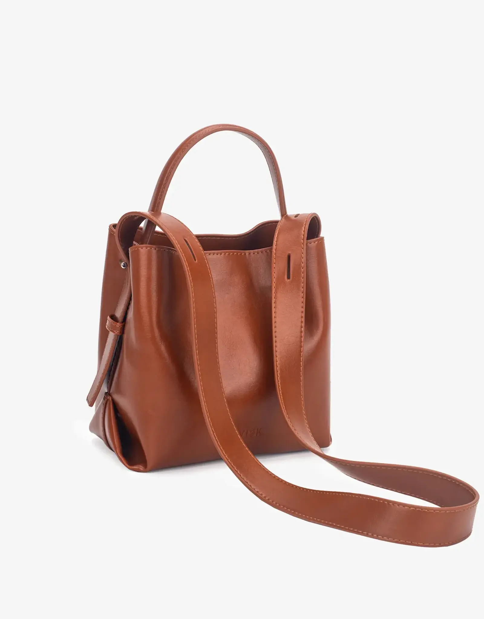 HVISK Handtas  'Molly Glossy Structure' - Brown Amber - Hvisk