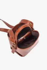 HVISK Handtas  'Molly Glossy Structure' - Brown Amber - Hvisk