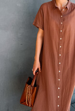 Hod Paris Jurk 'Tampa' - Nut - Hod Paris