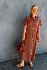 Hod Paris Jurk 'Tampa' - Nut - Hod Paris
