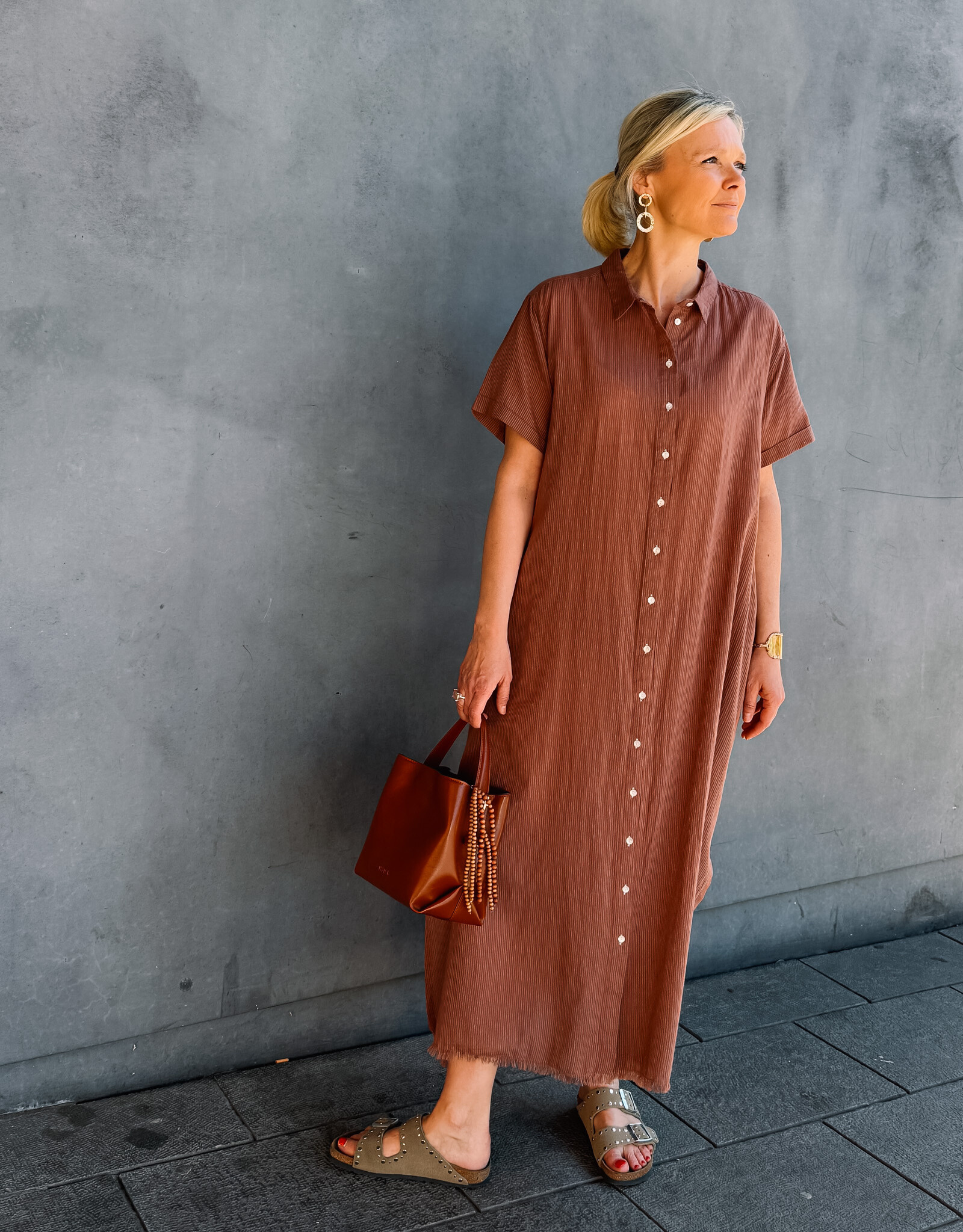 Hod Paris Jurk 'Tampa' - Nut - Hod Paris