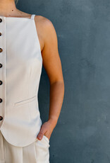 Harper&Yve Top/Waistcoat 'Rey' - Ecru - Harper&Yve