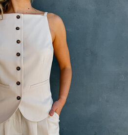 Harper&Yve Top/Waistcoat 'Rey' - Ecru - Harper&Yve