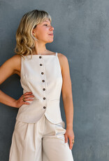 Harper&Yve Top/Waistcoat 'Rey' - Ecru - Harper&Yve