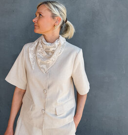 Blouse Linen 'Rory' - Creme - Neo Noir