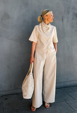 Broek Linen 'Essiall' - Creme - Neo Noir
