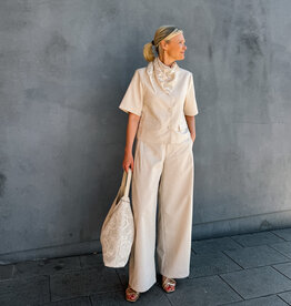Broek Linen 'Essiall' - Creme - Neo Noir