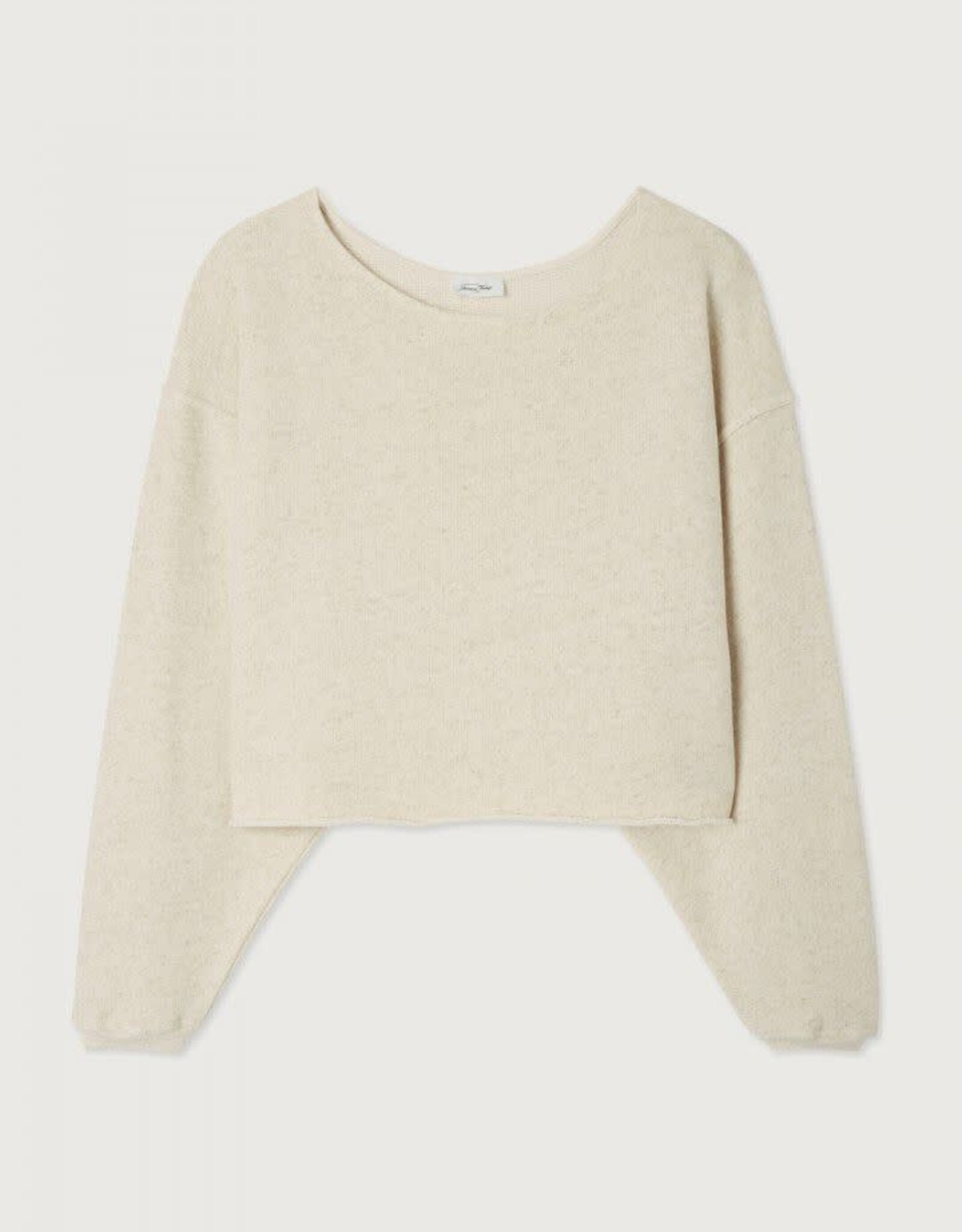 American Vintage Sweater Col Bateau 'Itonay' - Ecru Chine - Ito03A  -  American Vintage