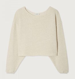 American Vintage Sweater Col Bateau 'Itonay' - Ecru Chine - Ito03A  -  American Vintage