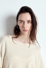 American Vintage Sweater Col Bateau 'Itonay' - Ecru Chine - Ito03A  -  American Vintage
