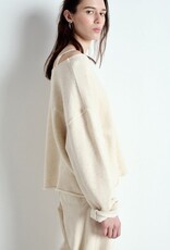 American Vintage Sweater Col Bateau 'Itonay' - Ecru Chine - Ito03A  -  American Vintage