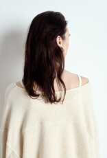 American Vintage Sweater Col Bateau 'Itonay' - Ecru Chine - Ito03A  -  American Vintage