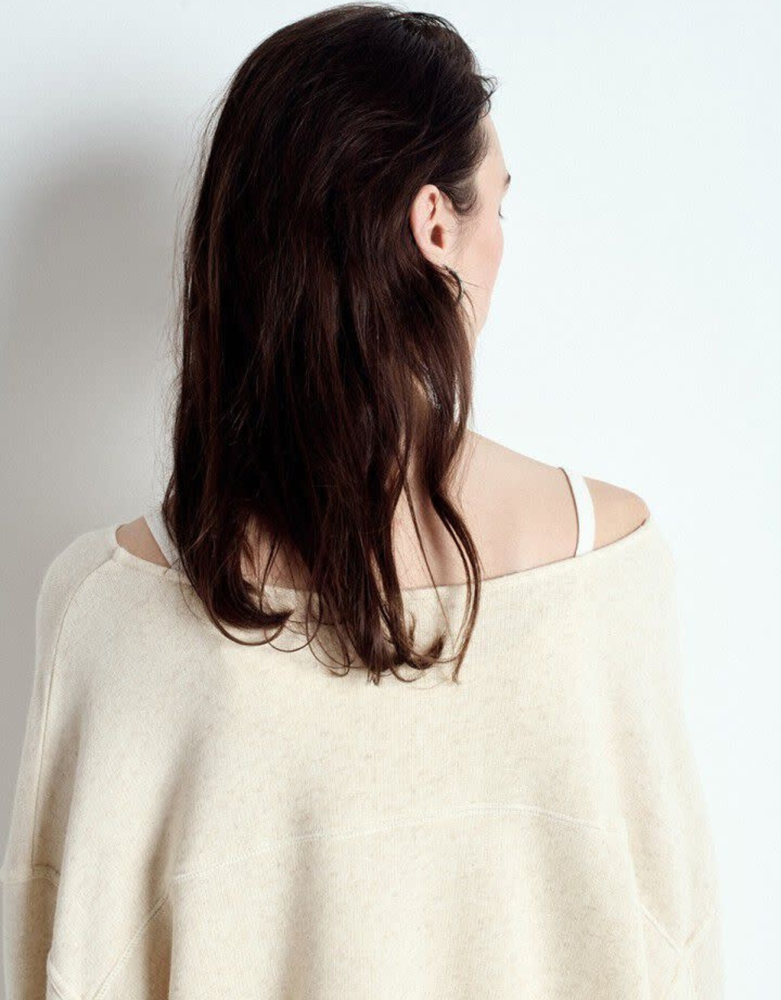 American Vintage Sweater Col Bateau 'Itonay' - Ecru Chine - Ito03A  -  American Vintage
