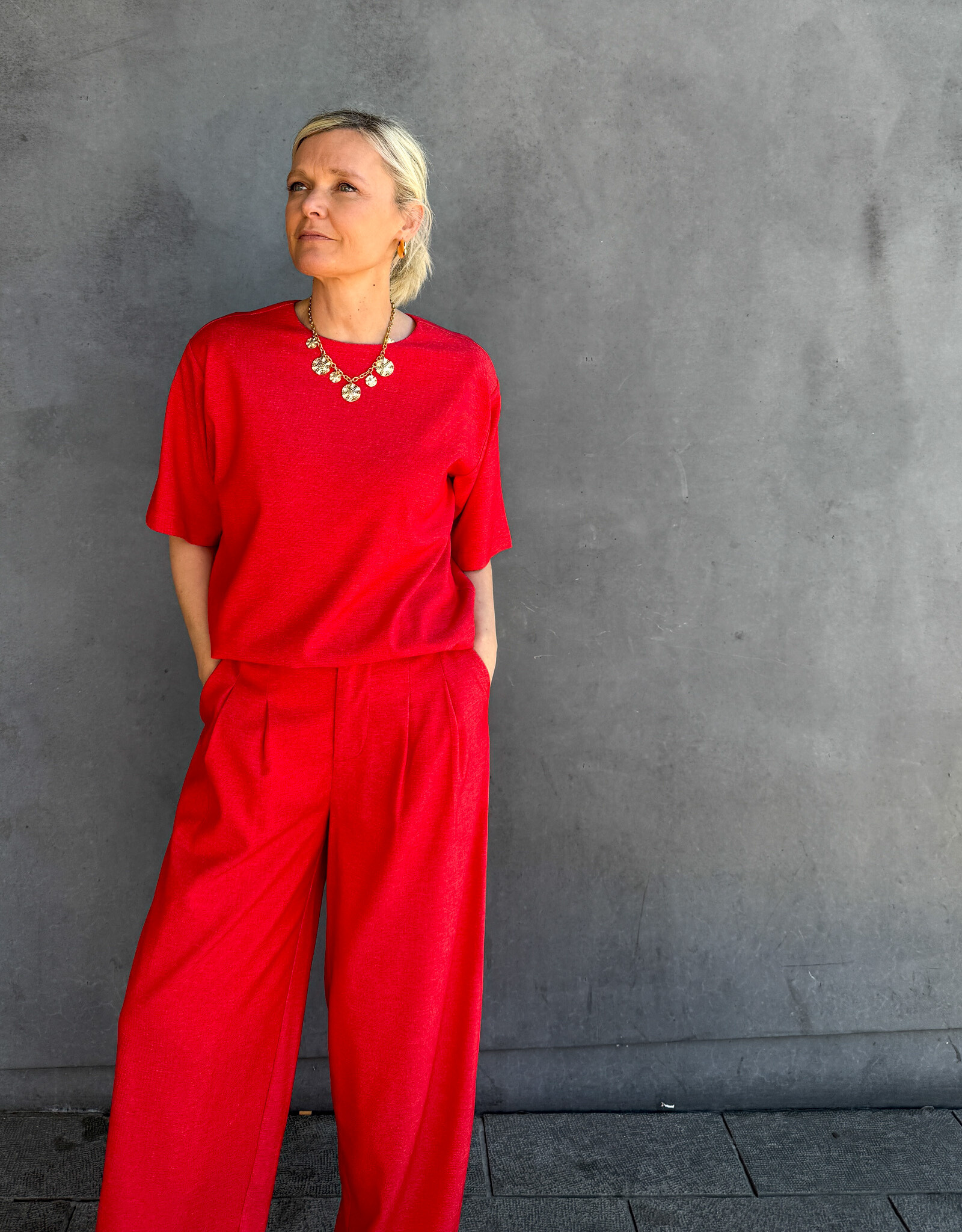 Refined Department Broek 'Kaly' - Burned Orange - Refined Department
