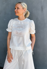 Damson Madder Blouse Lace 'Mabel' - White - Damson Madder