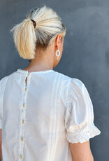 Damson Madder Blouse Lace 'Mabel' - White - Damson Madder