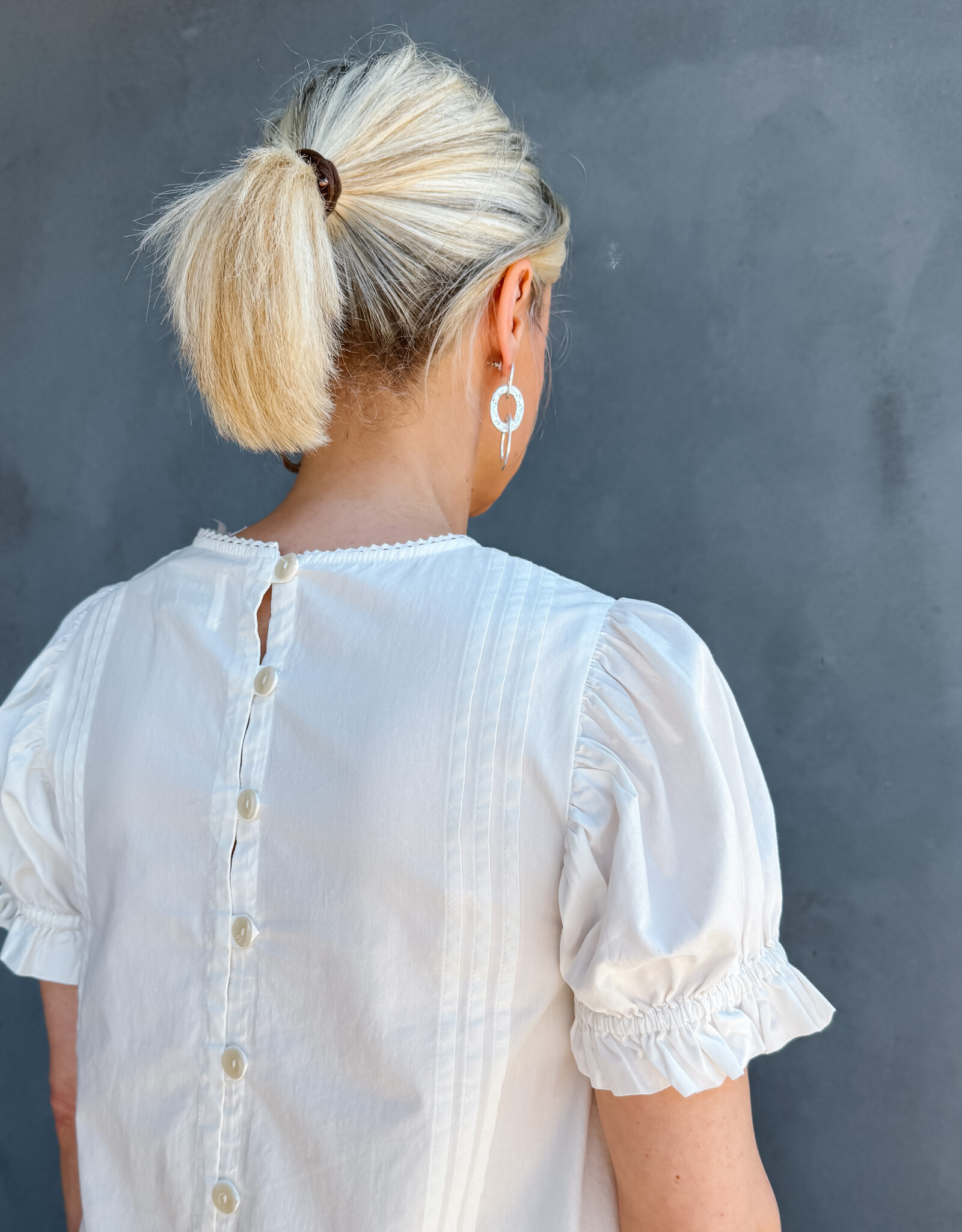 Damson Madder Blouse Lace 'Mabel' - White - Damson Madder