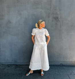 Damson Madder Broek 'Florentina' - White - Damson Madder