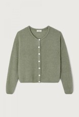 American Vintage Cardigan 'Vitow' - Kaki MultiChine - Vito19E  - American Vintage