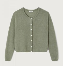 American Vintage Cardigan 'Vitow' - Kaki MultiChine - Vito19E  - American Vintage