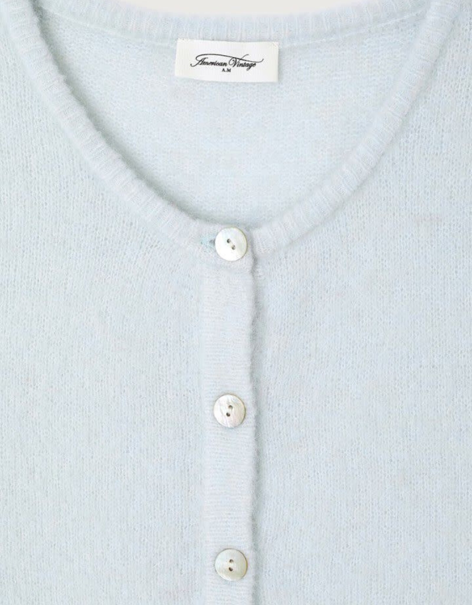 American Vintage Cardigan 'Vitow' - Givre Chine - Vito19E  - American Vintage