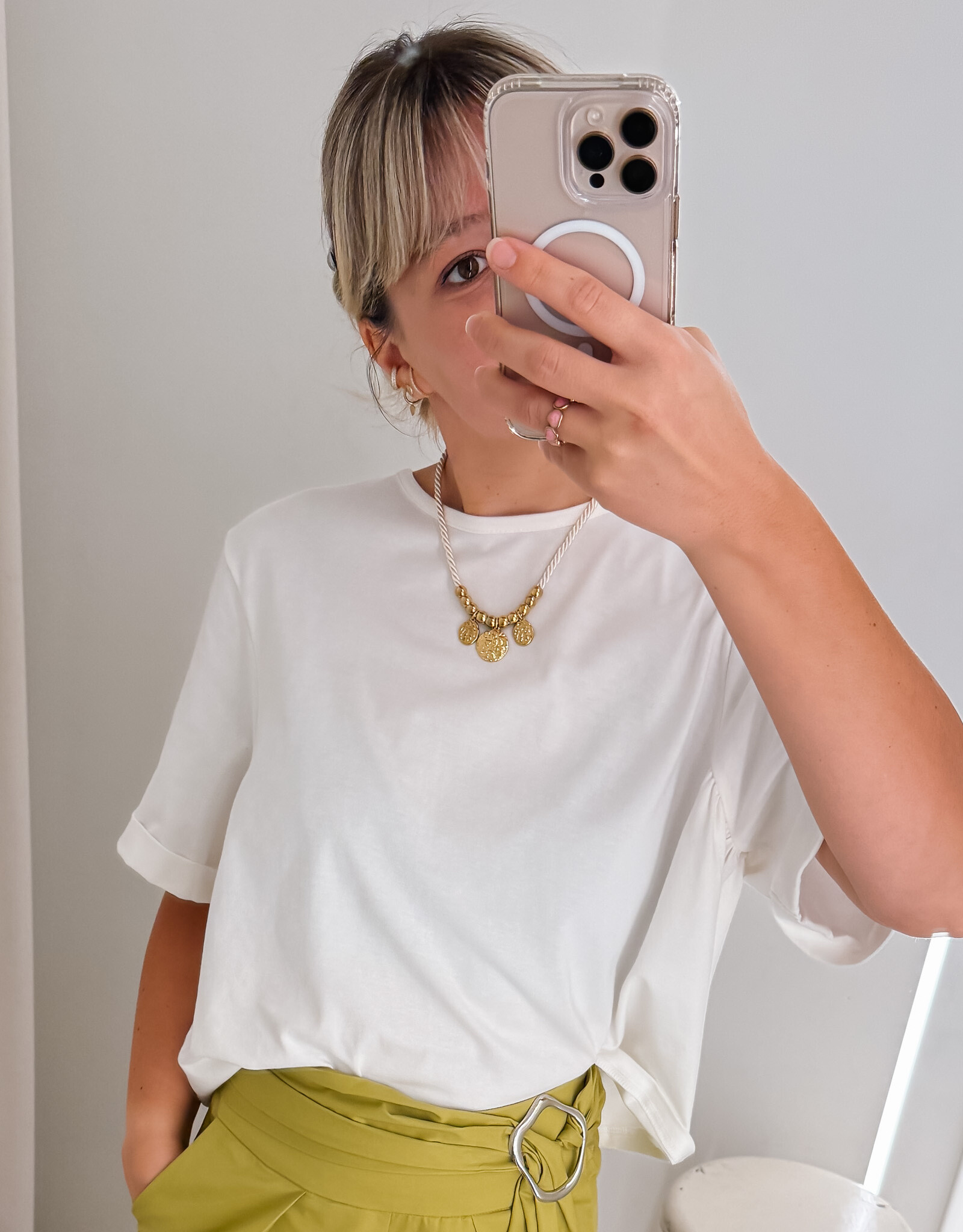 Another Label T-Shirt 'Alais' - Off White - Another Label