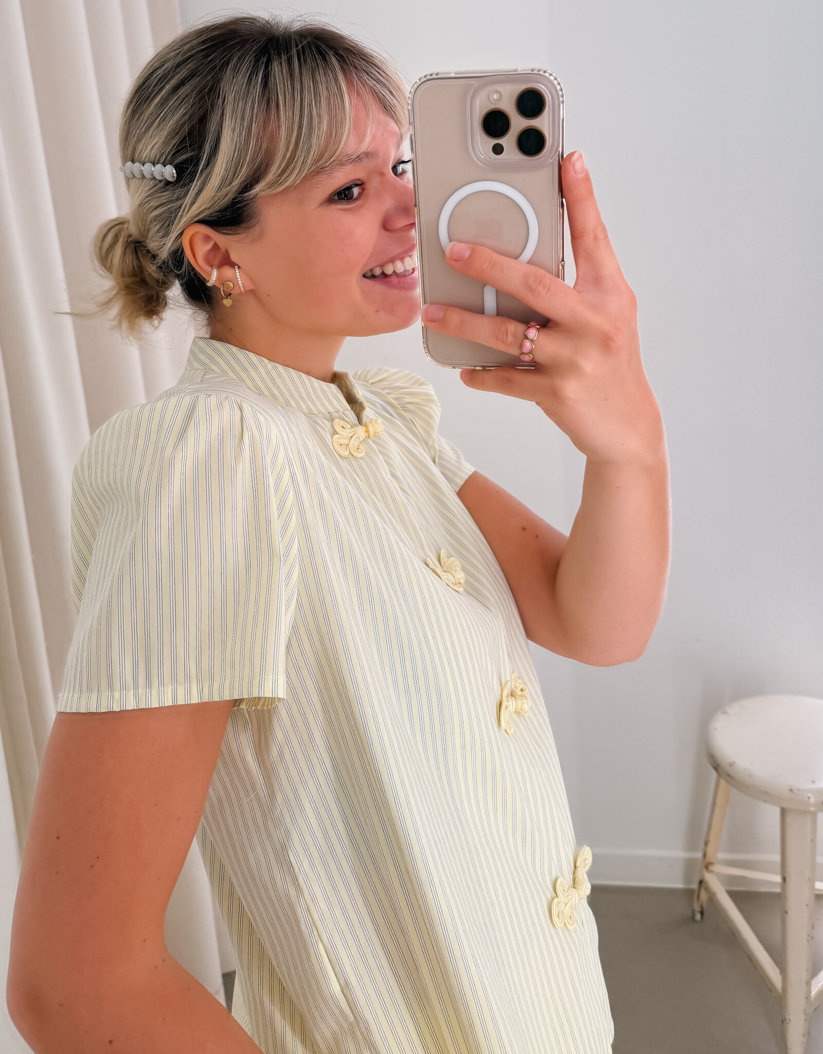 The Golden House Joh Blouse Ligne 'Mao' - Yellow - One Size
