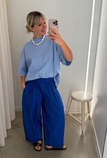 The Golden House Joh Broek Toile Wide 'Mindy' - Electrique Blue -  TU