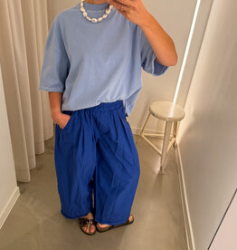 The Golden House Joh Broek Toile Wide 'Mindy' - Electrique Blue - TU