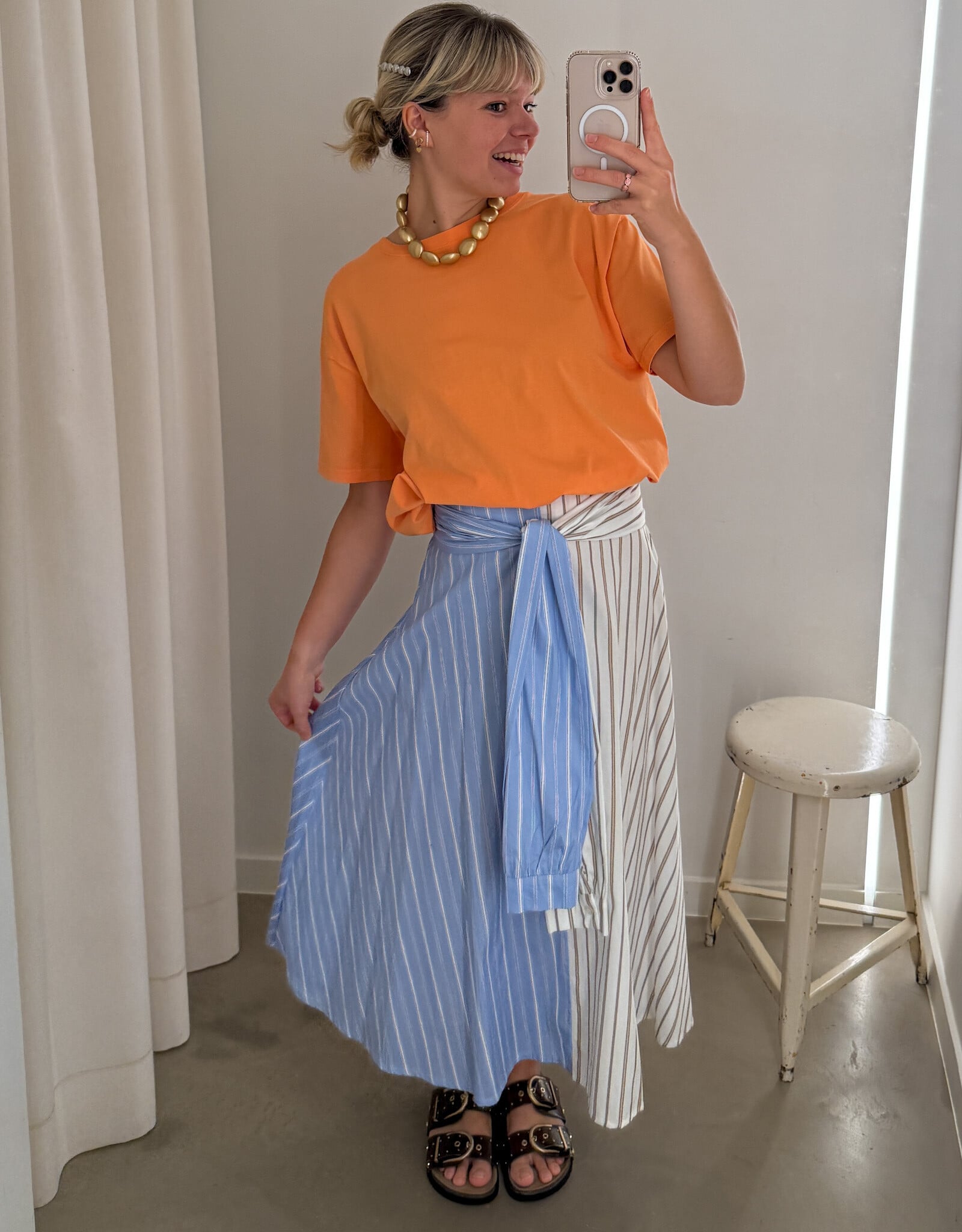 The Golden House Joh Rok Stripe 'Celine' - Blue/White - TU