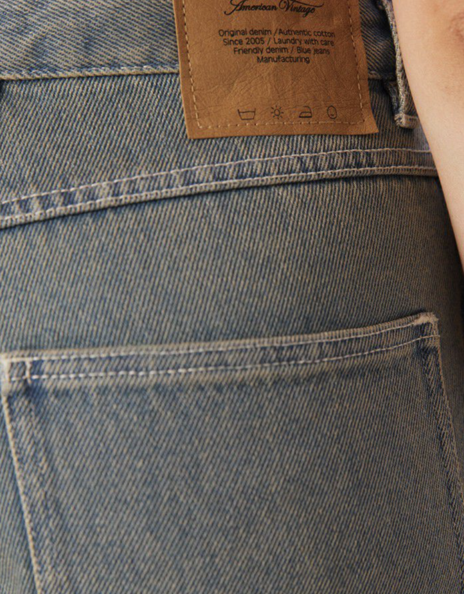 American Vintage Jeans 5 Poches 'Arlow' - Stone Dirty - Arl11A -  American Vintage