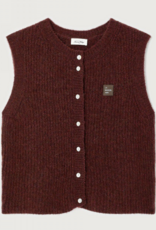 American Vintage Cardigan Zonder Mouw 'East' - Acerola Chine - East19M - American Vintage
