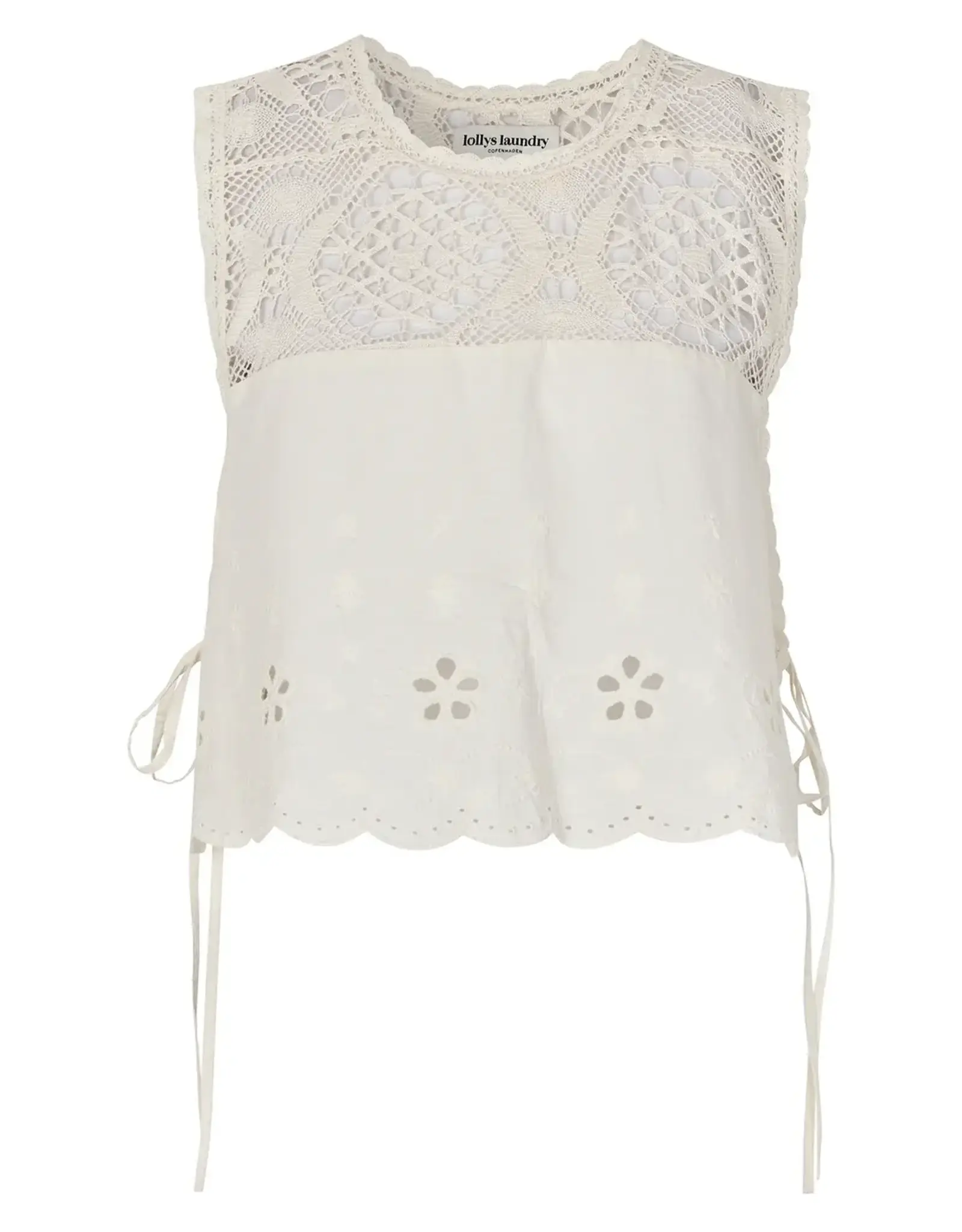 Lollys Laundry Top 'Portobello' - White - Lollys Laundry