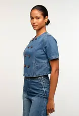 The Golden House Ad Blouse 'Milo' - Denim - Adoré