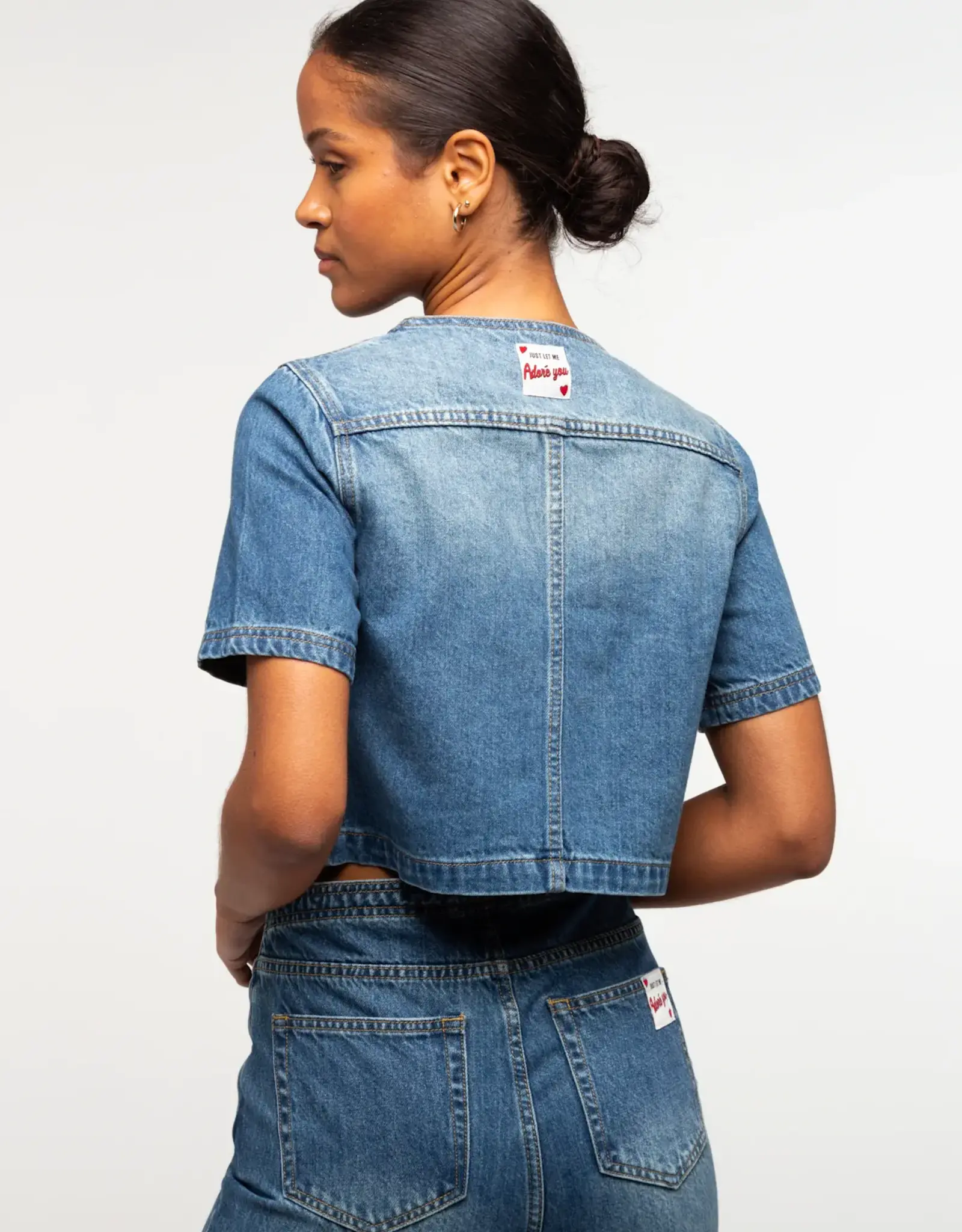 The Golden House Ad Blouse 'Milo' - Denim - Adoré