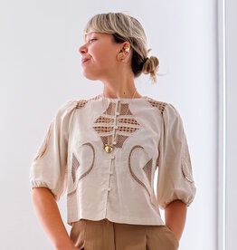 Suncoo Blouse 'Lindsay' - Beige - Suncoo