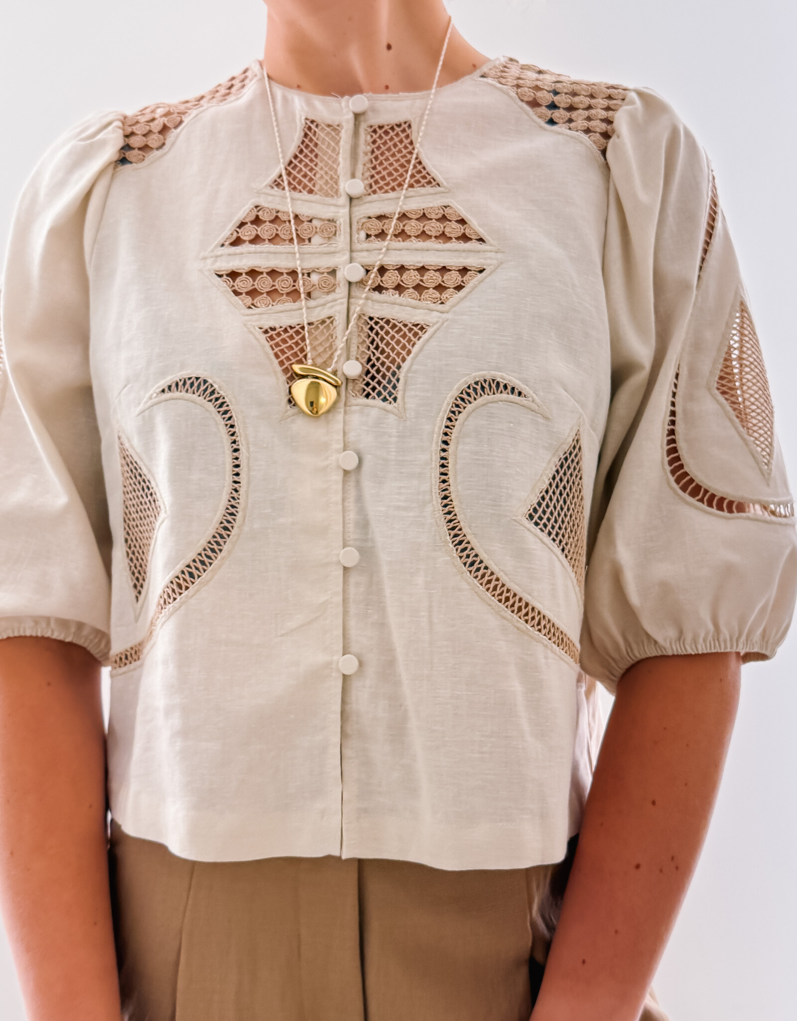Suncoo Blouse 'Lindsay' - Beige - Suncoo