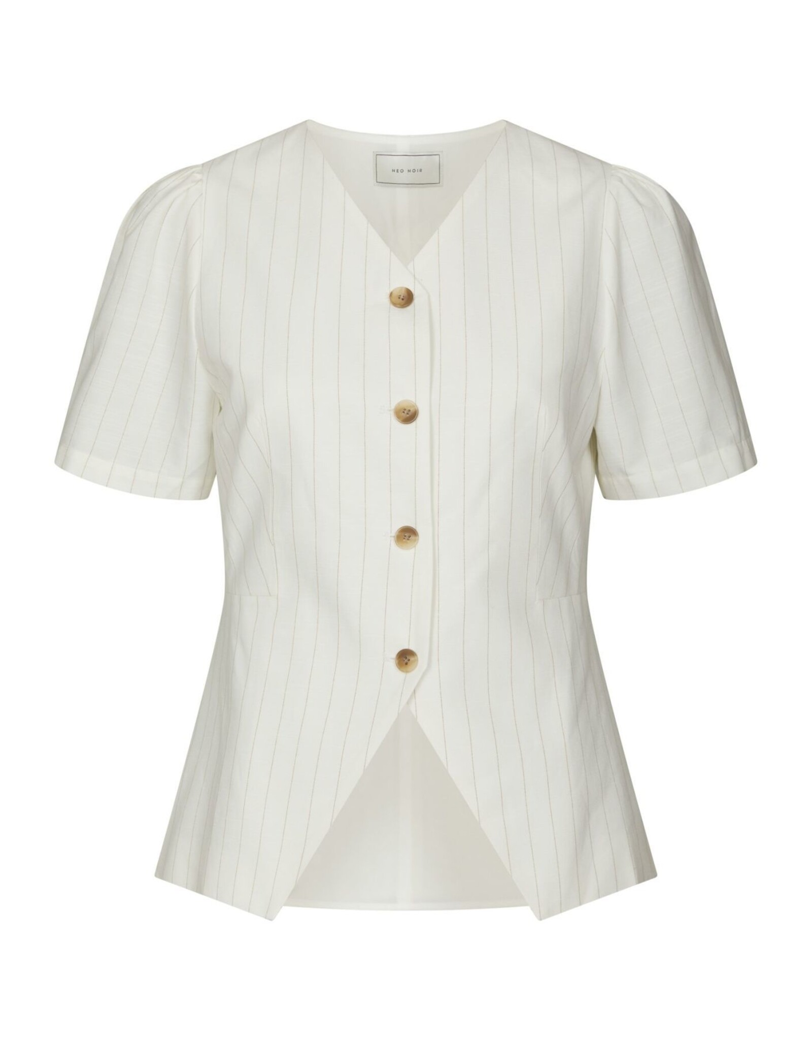 Blouse/Waistcoat 'Jules' - Taupe Stripe - Neo Noir