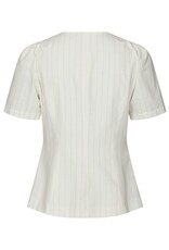 Blouse/Waistcoat 'Jules' - Taupe Stripe - Neo Noir