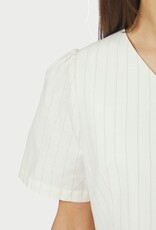 Blouse/Waistcoat 'Jules' - Taupe Stripe - Neo Noir
