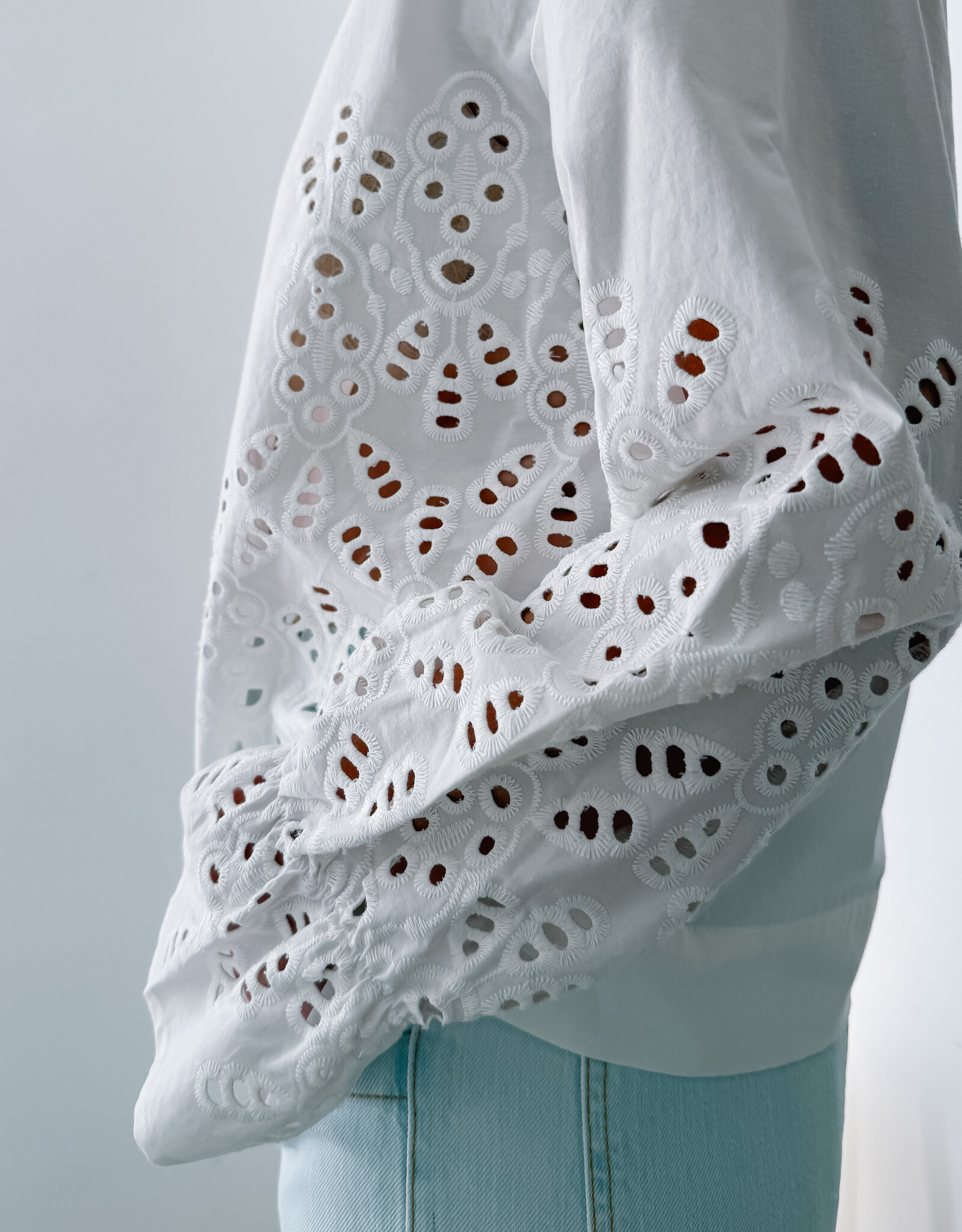 Withblack Blouse Long Sleeve 'Marit' - White - Withblack