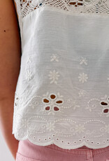 Lollys Laundry Top 'Portobello' - White - Lollys Laundry