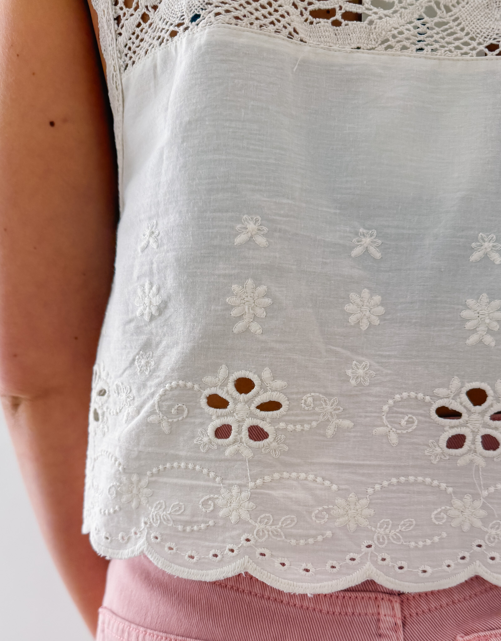 Lollys Laundry Top 'Portobello' - White - Lollys Laundry
