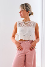 Lollys Laundry Top 'Portobello' - White - Lollys Laundry