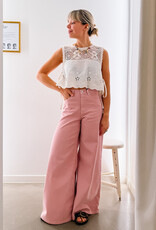 Another Label Broek Wide 'Moore Denim' - Pink Nectar  - Another Label