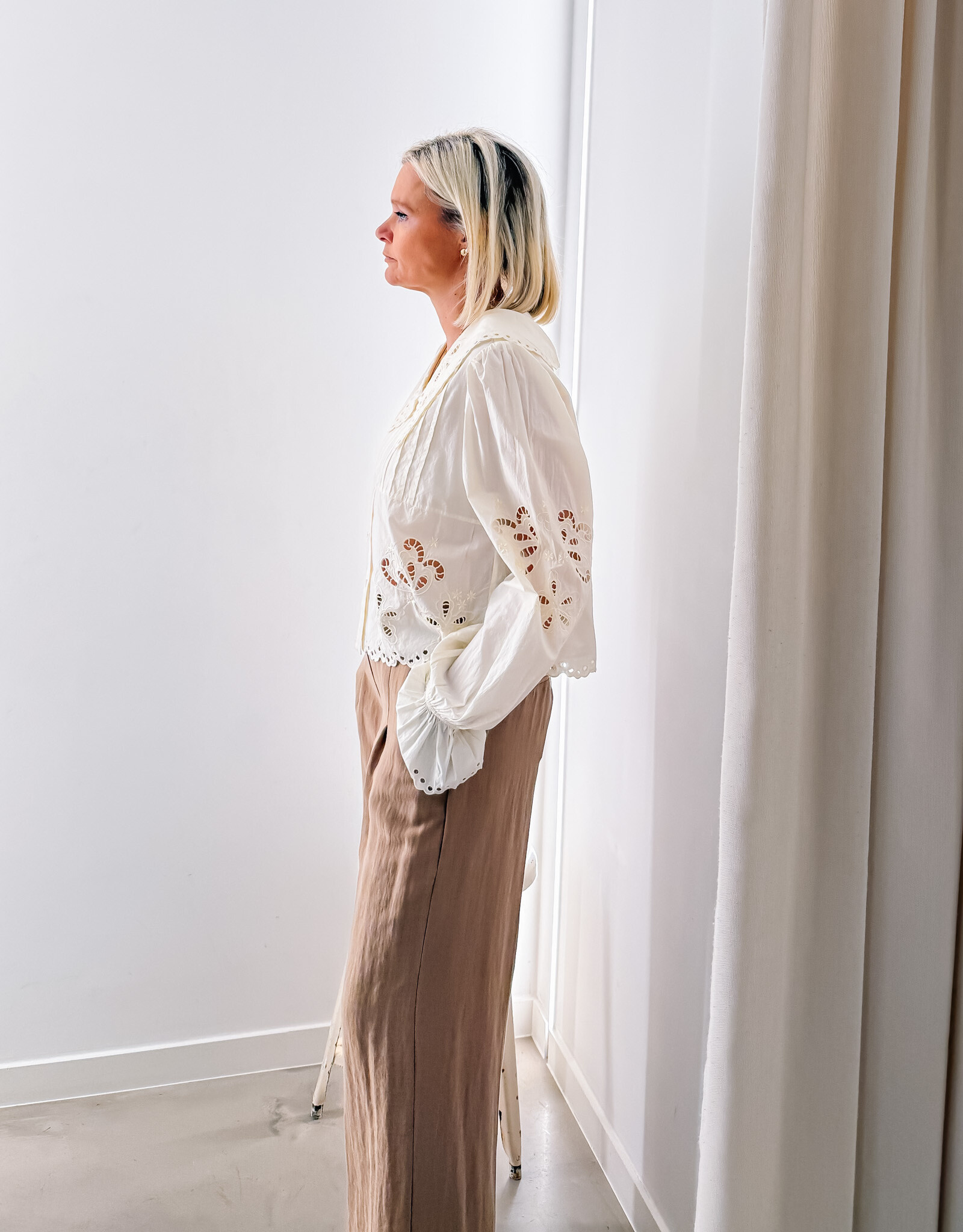 Another Label Broek Pleated 'Moore' - Cartouche - Another Label