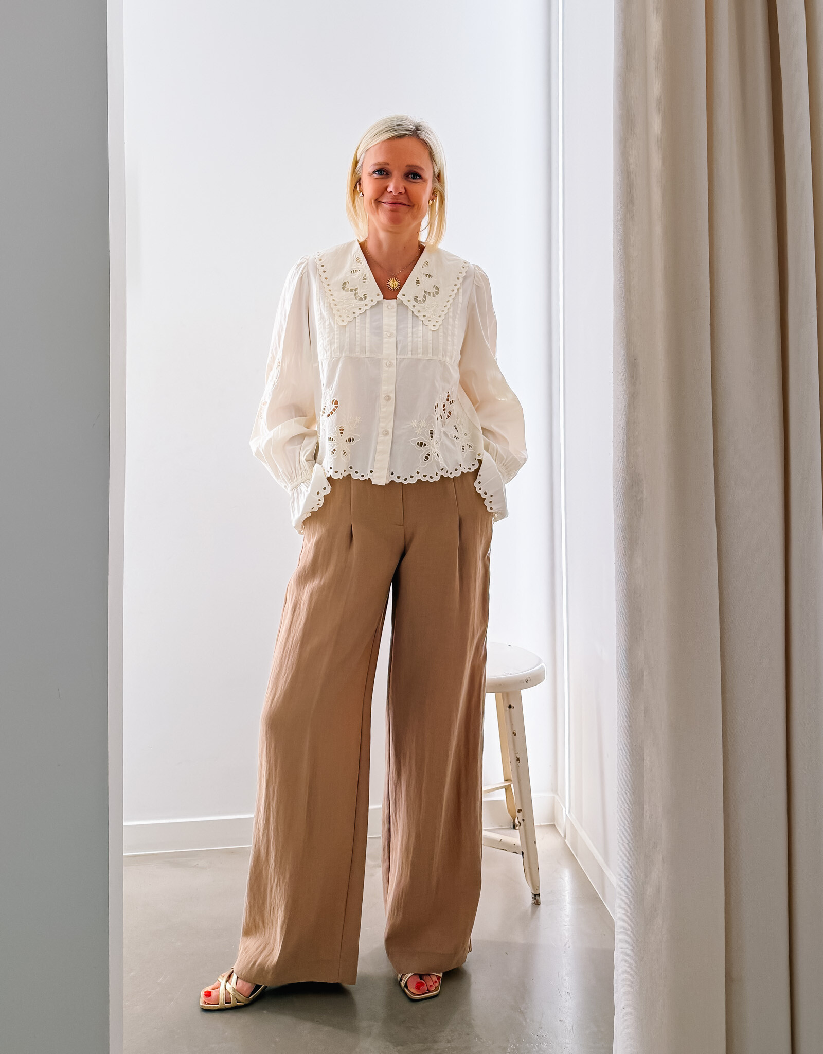 Another Label Broek Pleated 'Moore' - Cartouche - Another Label