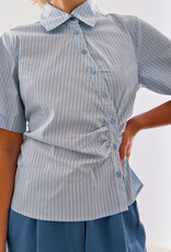 Blouse Stripe 'Hazel' - Light Blue - Neo Noir