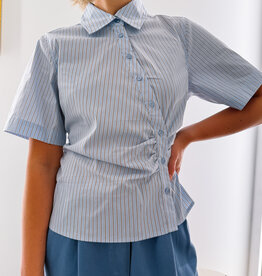 Blouse Stripe 'Hazel' - Light Blue - Neo Noir